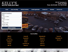 Tablet Screenshot of kellysautosalesinc.com